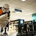 A sand trooper plays a game of oversize chess at the Ann Arbor District Library on Saturday. Daniel Brenner I AnnArbor.com